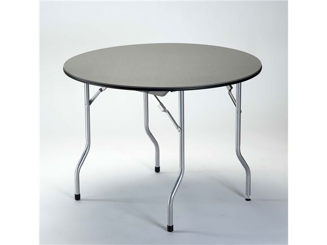 Isabella bord ø100 cm - grå bordplade