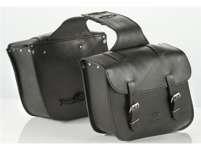 CU500 Leather custom saddlebags