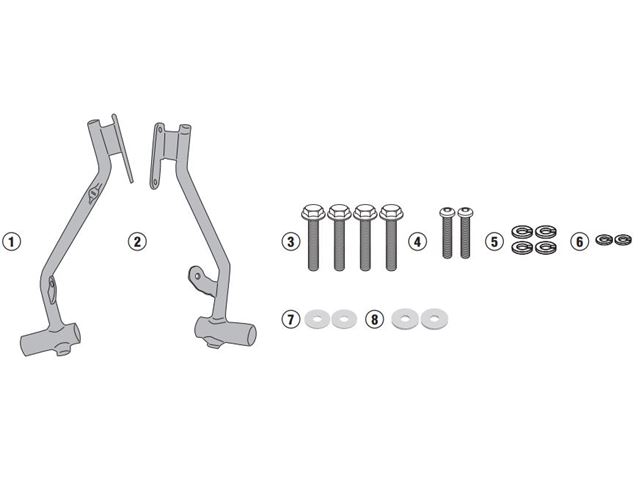 GIVI Mont.kit til S310/S321/S322 - F750/F850GS 18-