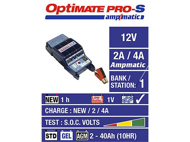 OPTIMATE PRO-S LADER - 2 / 4 amp LADER