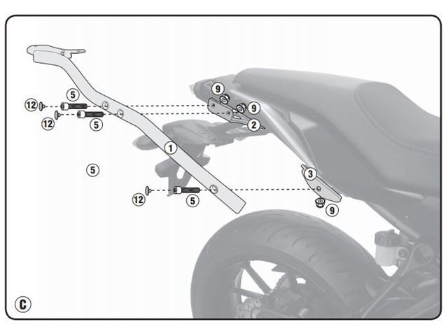 GIVI Bagagebærer u/topplade - MT-07 TRACER 16-