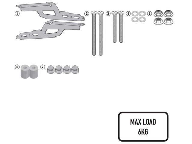 GIVI Bagagebærer u/topplade - MT-10 16-