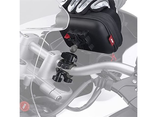 GIVI GPS HOLDER INDV. B.5,7 X H.12,4CM M. SKYGGE