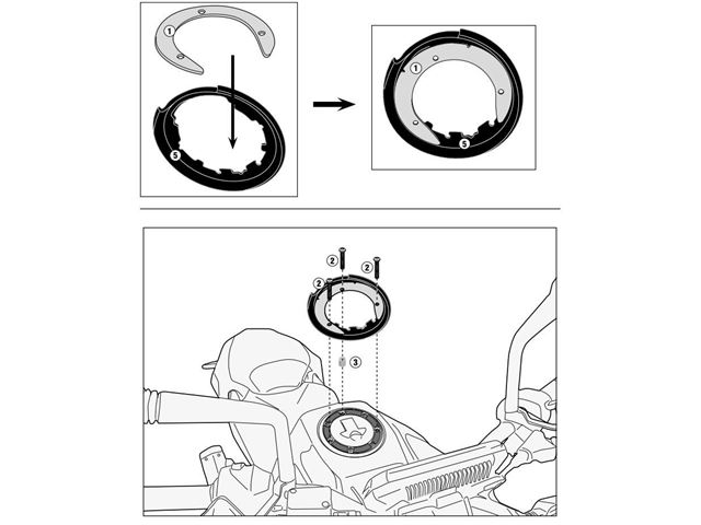 GIVI Tankring - DUKE 125-390 17-