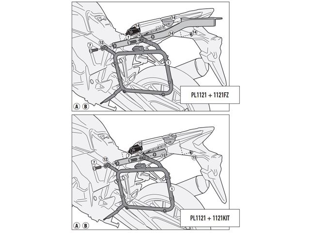 GIVI Taskeholder - CB500X 13-18 k.med 1121FZ/1121K