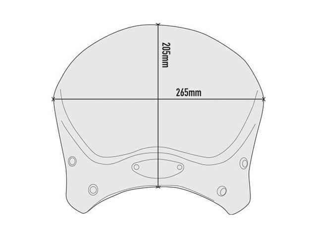 GIVI Vindskærm Univarsal i Aluminium - u/momt.kit