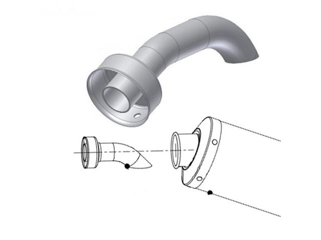 MIVV db-killer Ø61 Ø25 140 Gp, Oval og X-Cone L