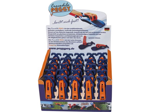 Crocodile Peggy salgsdisplay