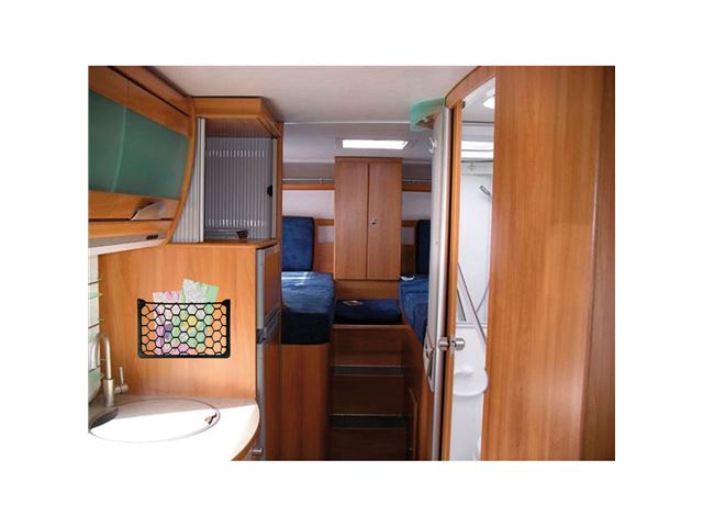 Opbevaringsnet med metalramme