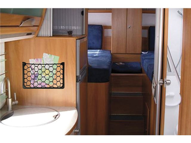 Opbevaringsnet med metalramme