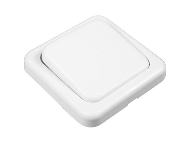 230 V vippekontakt, hvid.