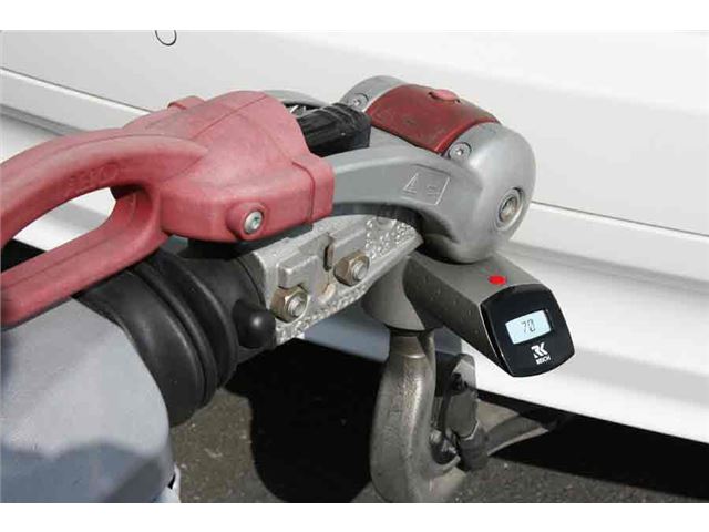 Elektronisk kugletryksmåler - for enkelt aksel